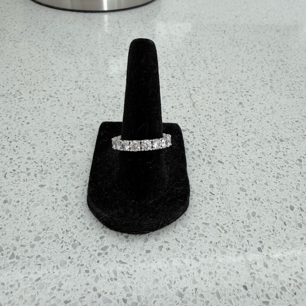 Moissanite Eternity Band
